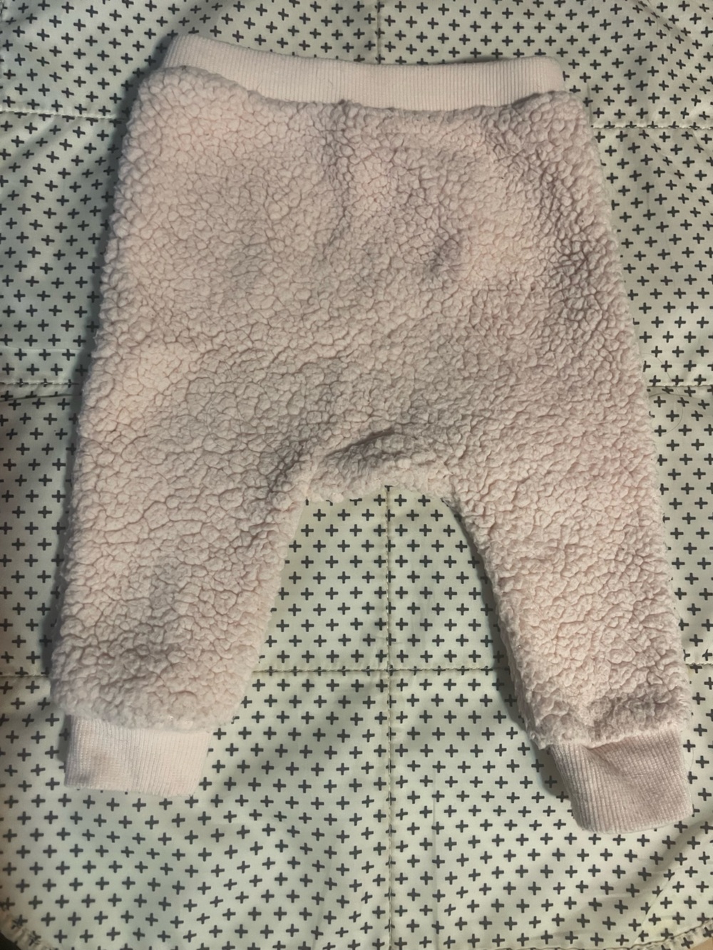 Cute fuzzy baby pants